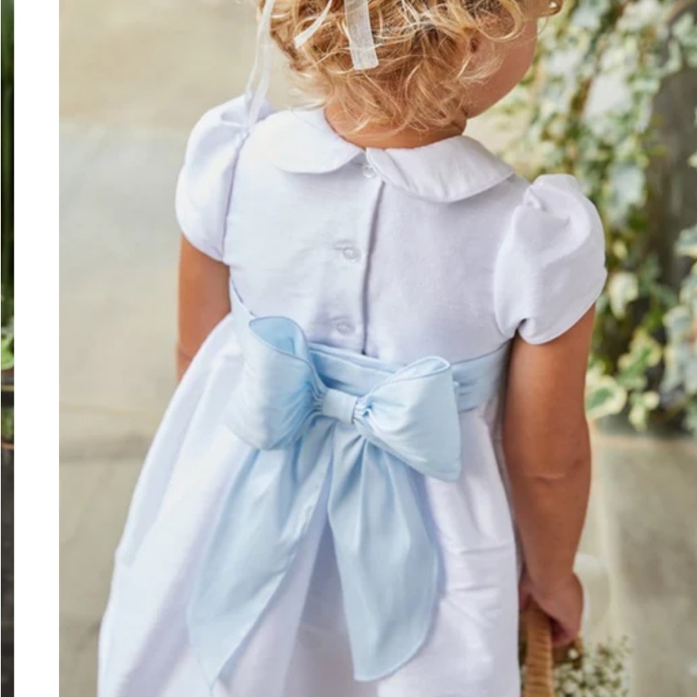 Elegant White Baby Dress- 24 months - Picture 2 of 3